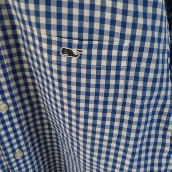 VINEYARD VINES Tucker Classic Fit Blue Check Shirt | M - Picture 4 of 7